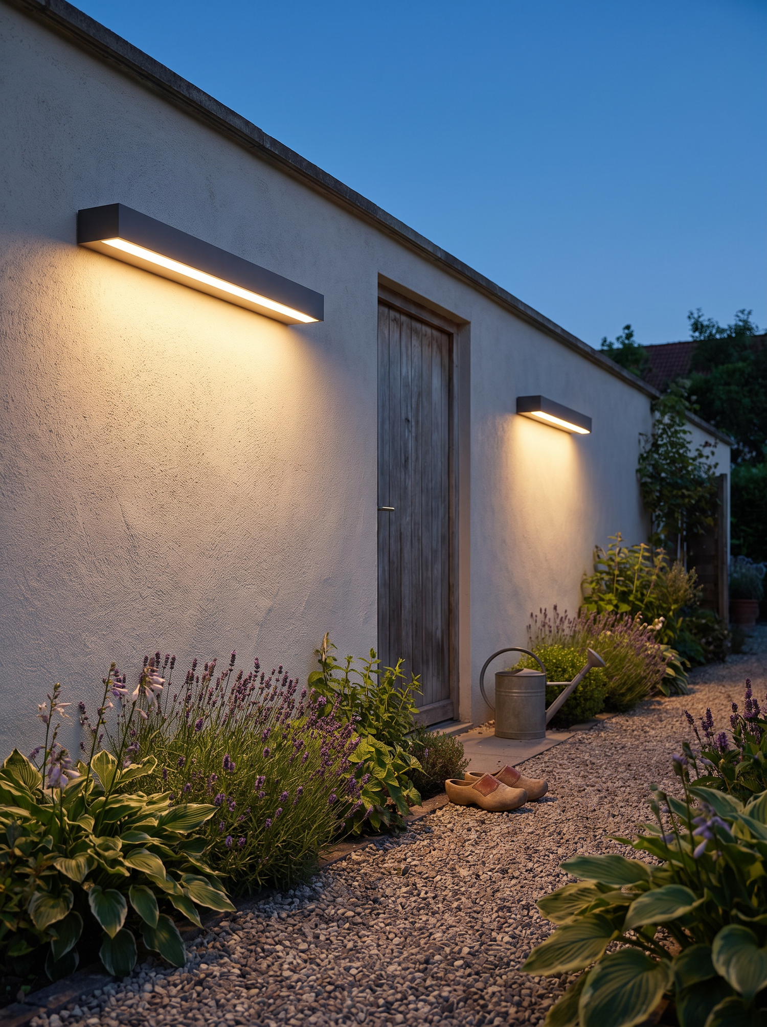 Tenby Linear Bar Wall Light, Black IP65 Waterproof LED Outdoor Wall Sc