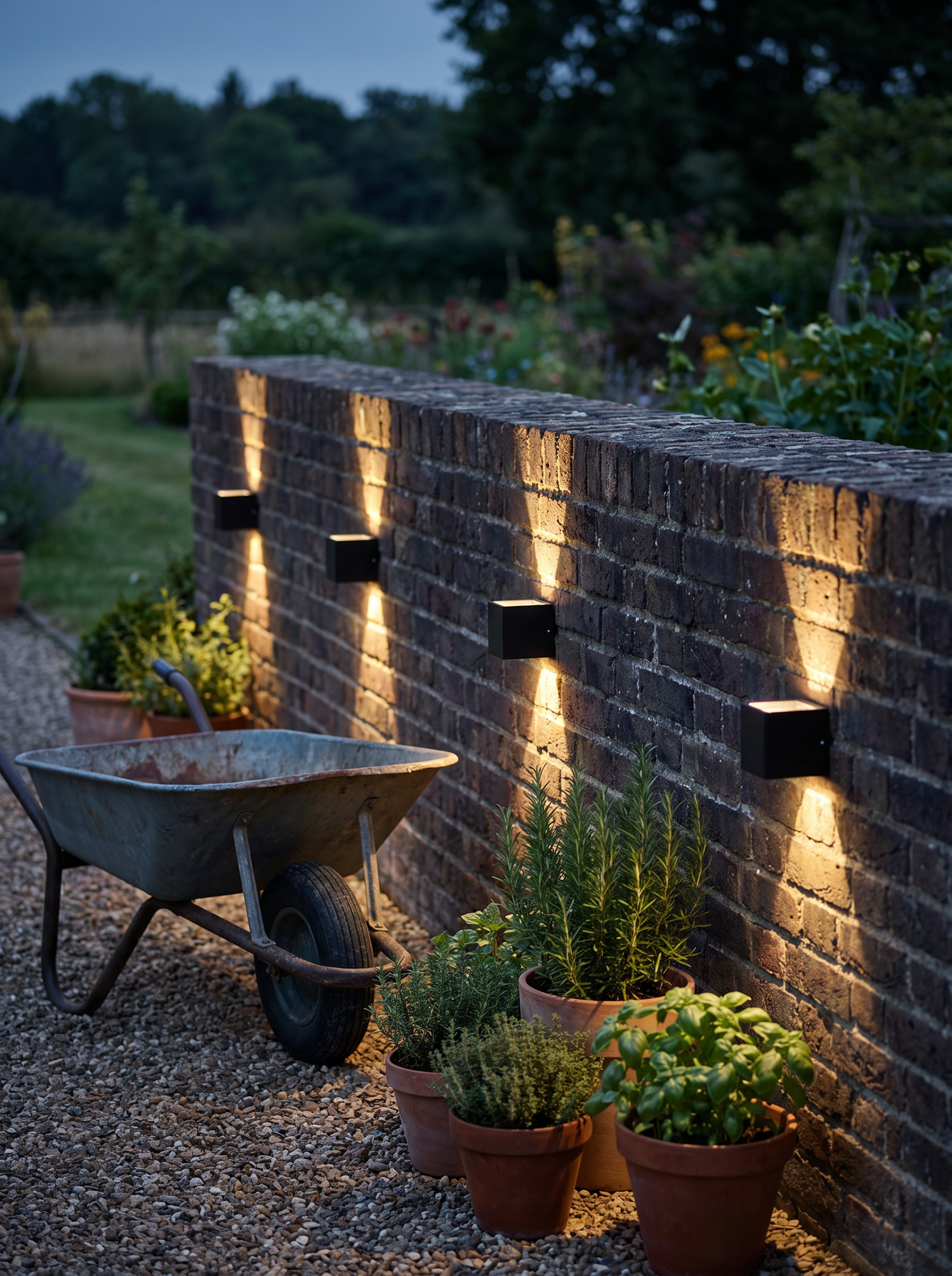 Corbin Square Up Down Light, Black White IP65 Waterproof LED Outdoor W