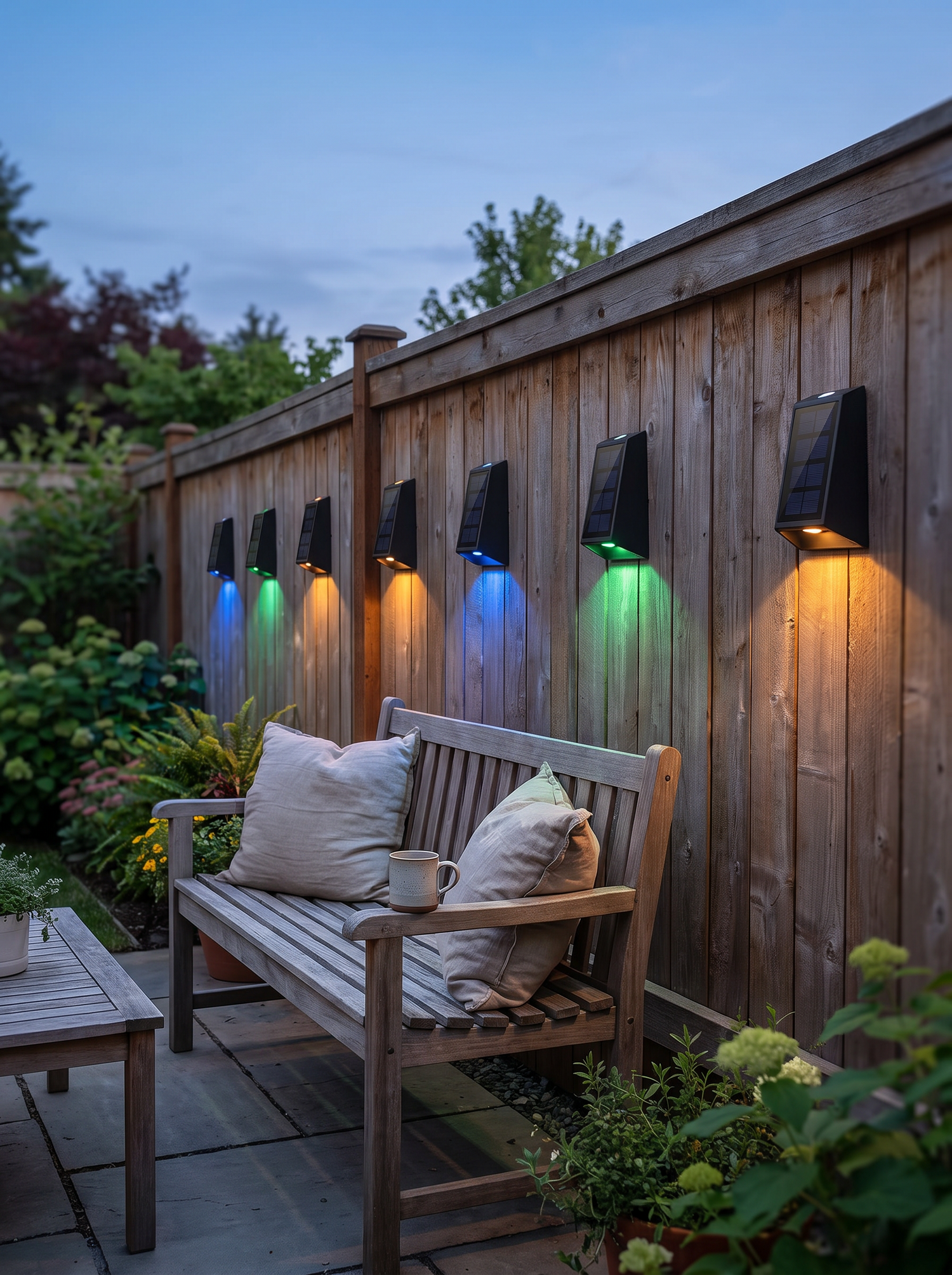 Aurora Solar Colour Light, Black Wireless Solar RGB Colour Changing Ga