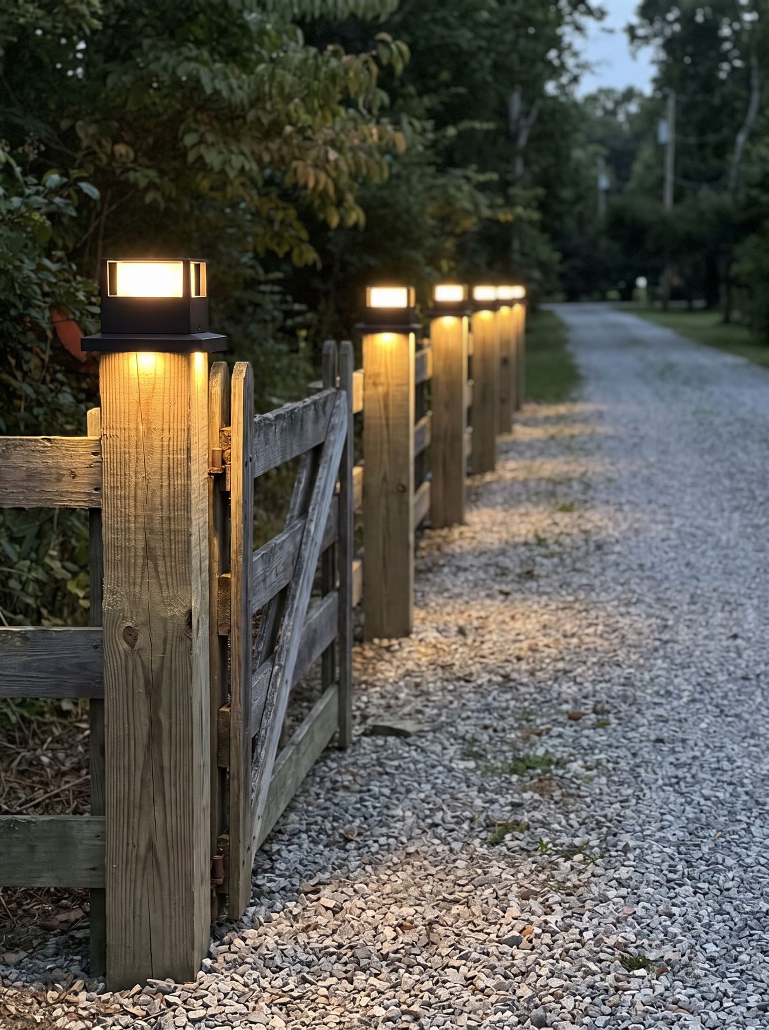 Cairn Solar Post Cap Light, Black IP65 Waterproof Wireless Solar Fence