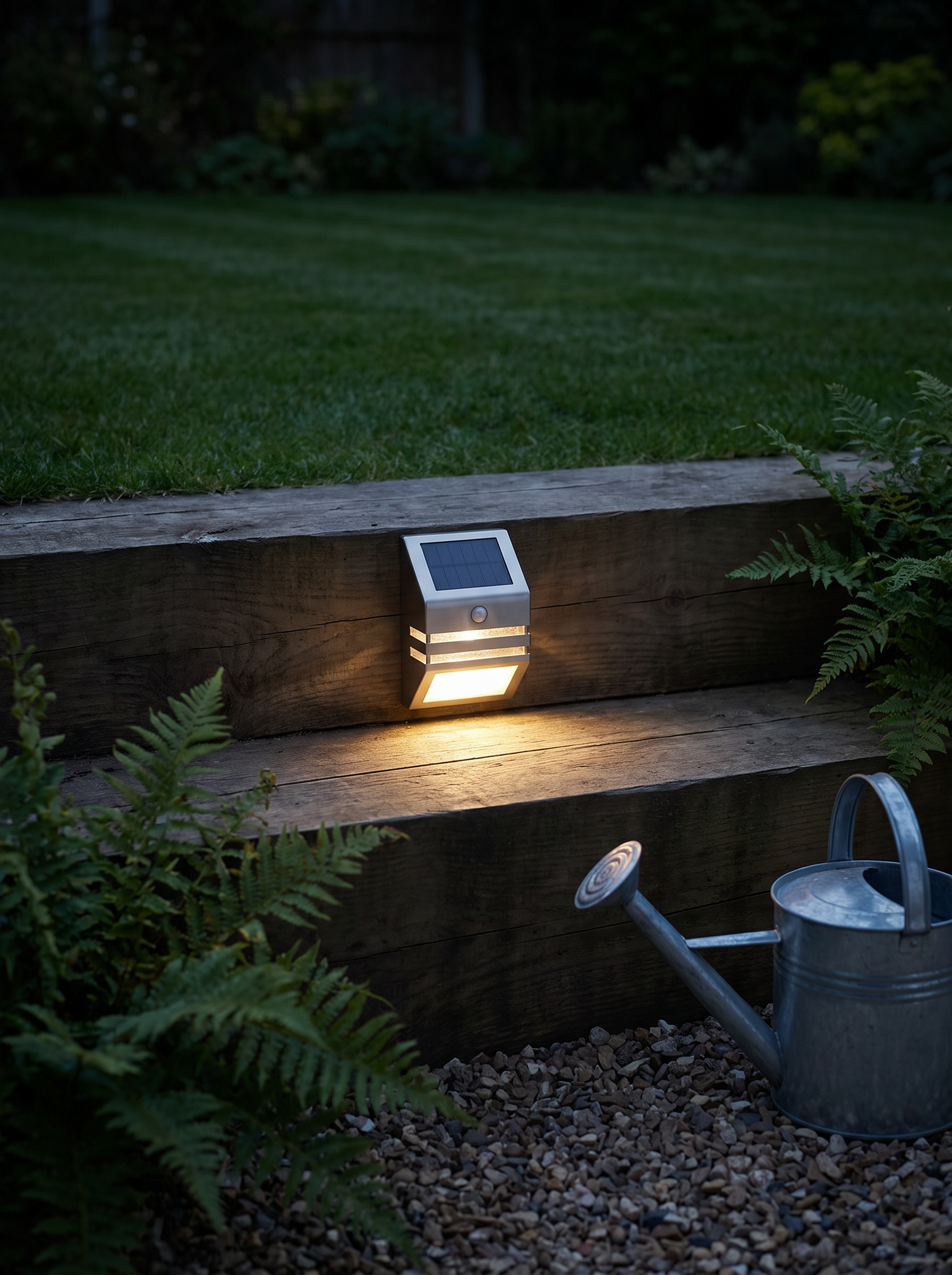 Fenwick Solar Motion Step Light, Stainless Steel IP65 Waterproof Solar